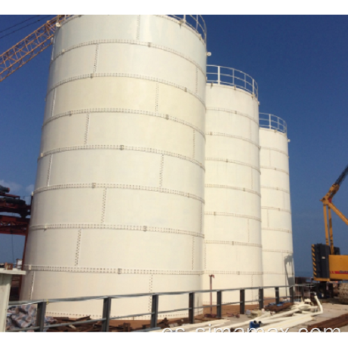 Planta de mezcladora de concreto HZS50 portátil con silo de cemento